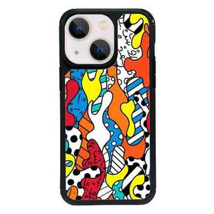 For iPhone 13 mini Exclusive Design Style PC Full Coverage Pattern Phone Case(Geometric Waves)