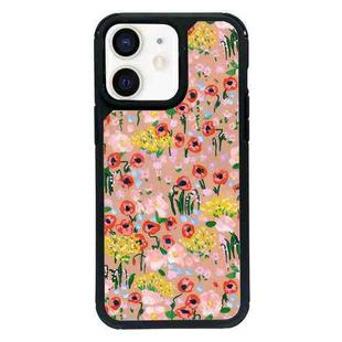 For iPhone 12 mini Exclusive Design Style PC Full Coverage Pattern Phone Case(Colorful Rose)