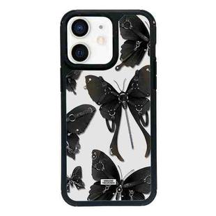 For iPhone 12 mini Exclusive Design Style PC Full Coverage Pattern Phone Case(Butterfly)