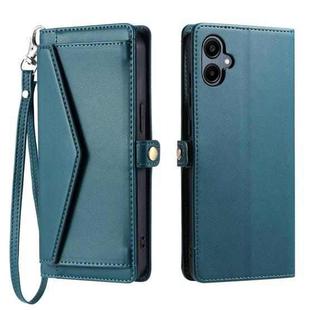 For Samsung Galaxy A06 5G / 4G Wallet Multi-card Slot Leather Phone Case with Lanyard(Green)