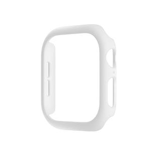 For Apple Watch Series 10 46mm Spray Glazing PC Hollow Watch Case(White)