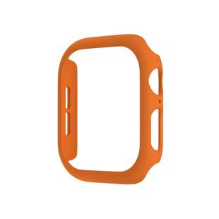 For Apple Watch Series 10 46mm Spray Glazing PC Hollow Watch Case(Orange)