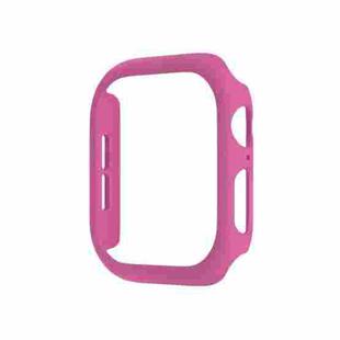 For Apple Watch Series 10 46mm Spray Glazing PC Hollow Watch Case(Rose Red)