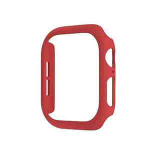 For Apple Watch Series 10 42mm Spray Glazing PC Hollow Watch Case(Red)