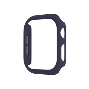 For Apple Watch Series 10 42mm Spray Glazing PC Hollow Watch Case(Midnight Blue)