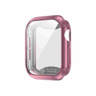 For Apple Watch Series 10 46mm Plating TPU All-Inclusive Watch Case(Pink)