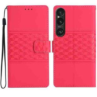 For Sony Xperia 1 VI Diamond Embossed Skin Feel Leather Phone Case(Red)