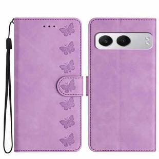 For OnePlus Nord 4 Seven Butterflies Embossed Leather Phone Case(Purple)