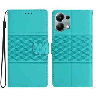 For Redmi Note 13 Pro 4G Diamond Embossed Skin Feel Leather Phone Case(Blue)