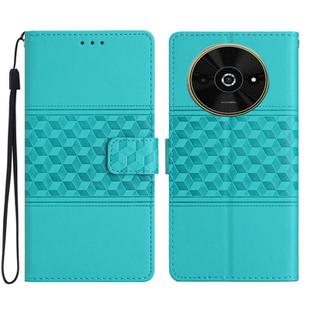 For Xiaomi Poco C61 Diamond Embossed Skin Feel Leather Phone Case(Blue)