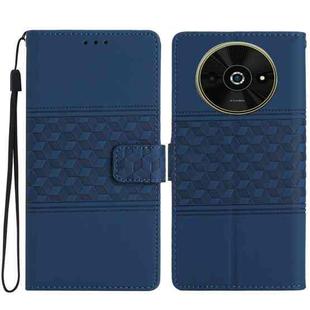 For Xiaomi Poco C61 Diamond Embossed Skin Feel Leather Phone Case(Dark Blue)