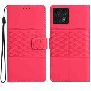 For Xiaomi 14T Diamond Embossed Skin Feel Leather Phone Case(Red)