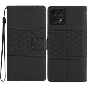 For Xiaomi 14T Diamond Embossed Skin Feel Leather Phone Case(Black)