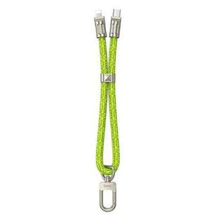 hoco GH5 USB-C / Type-C to 8 Pin Elegant Series Rechargeable Wristband Phone Lanyard(Fluorescent Green)