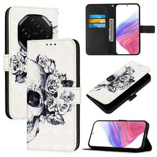 For UMIDIGI G100 Pro 3D Painting Horizontal Flip Leather Phone Case(Skull)
