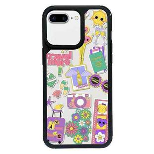 For iPhone 7 Plus / 8 Plus Exclusive Design Style PC Full Coverage Pattern Phone Case(Happy Travel B)