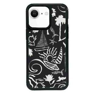 For iPhone 7 / 8 / SE 2020 2022 Exclusive Design Style PC Full Coverage Pattern Phone Case(Island Black)
