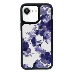 For iPhone 7 / 8 / SE 2020 2022 Exclusive Design Style PC Full Coverage Pattern Phone Case(Purple Watercolor Flowers)