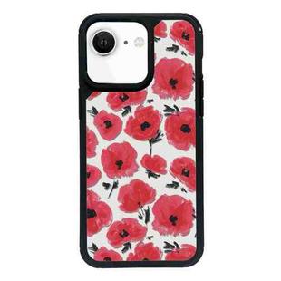 For iPhone 7 / 8 / SE 2020 2022 Exclusive Design Style PC Full Coverage Pattern Phone Case(Red Watercolor Flowers)