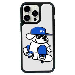 For iPhone 15 Pro Max Exclusive Design Style PC Full Coverage Pattern Phone Case(Sports Dog B)