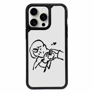 For iPhone 15 Pro Max Exclusive Design Style PC Full Coverage Pattern Phone Case(Boy)