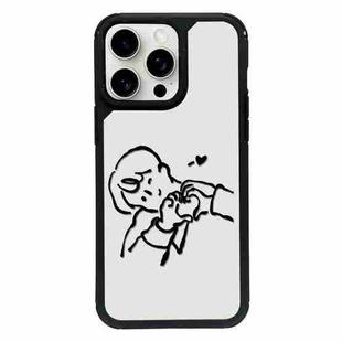 For iPhone 15 Pro Exclusive Design Style PC Full Coverage Pattern Phone Case(Boy)