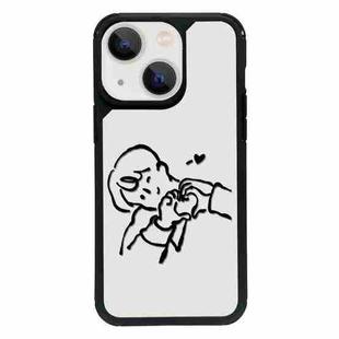 For iPhone 15 Plus Exclusive Design Style PC Full Coverage Pattern Phone Case(Boy)