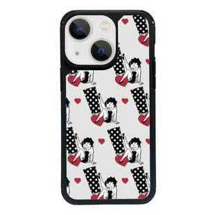 For iPhone 15 Plus Exclusive Design Style PC Full Coverage Pattern Phone Case(Miss Betty A)