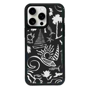 For iPhone 14 Pro Exclusive Design Style PC Full Coverage Pattern Phone Case(Island Black)