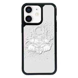 For iPhone 12 Exclusive Design Style PC Full Coverage Pattern Phone Case(Astronaut A)