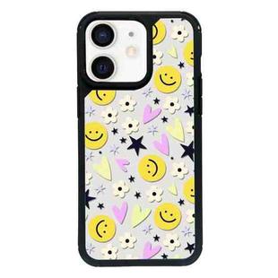 For iPhone 12 Exclusive Design Style PC Full Coverage Pattern Phone Case(Smiley Face B)