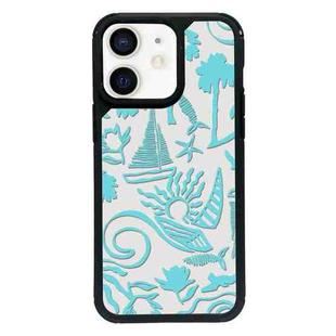 For iPhone 11 Exclusive Design Style PC Full Coverage Pattern Phone Case(Island Blue)