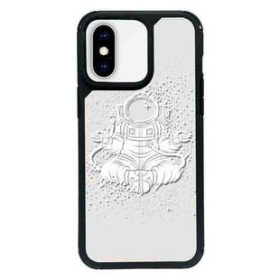 For iPhone X / XS Exclusive Design Style PC Full Coverage Pattern Phone Case(Astronaut A)