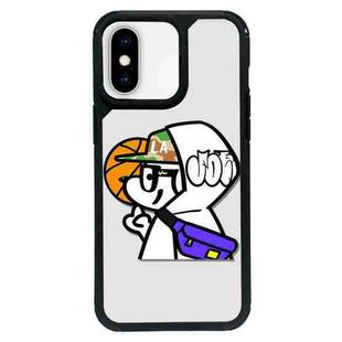 For iPhone X / XS Exclusive Design Style PC Full Coverage Pattern Phone Case(Sports Dog C)