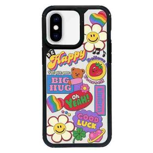 For iPhone X / XS Exclusive Design Style PC Full Coverage Pattern Phone Case(Happy Travel A)