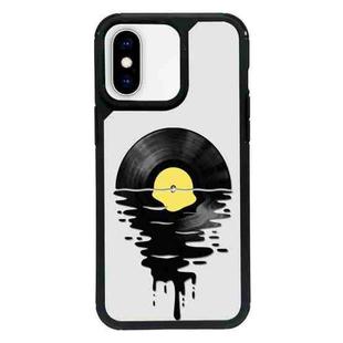 For iPhone X / XS Exclusive Design Style PC Full Coverage Pattern Phone Case(Record)