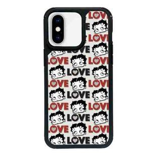 For iPhone X / XS Exclusive Design Style PC Full Coverage Pattern Phone Case(Miss Betty B)