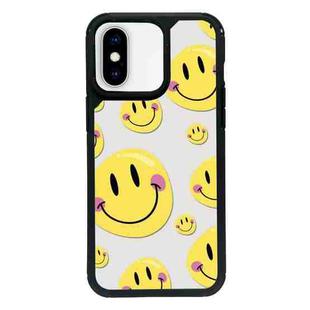 For iPhone X / XS Exclusive Design Style PC Full Coverage Pattern Phone Case(Smiley Face C)