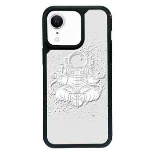 For iPhone XR Exclusive Design Style PC Full Coverage Pattern Phone Case(Astronaut A)