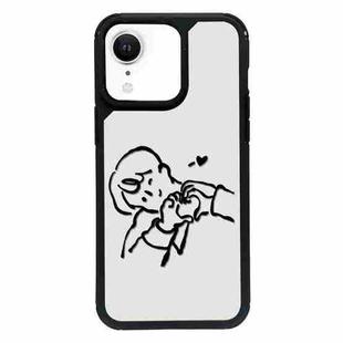 For iPhone XR Exclusive Design Style PC Full Coverage Pattern Phone Case(Boy)