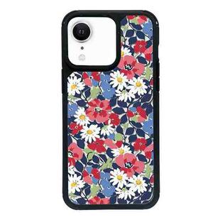 For iPhone XR Exclusive Design Style PC Full Coverage Pattern Phone Case(Chamomile)