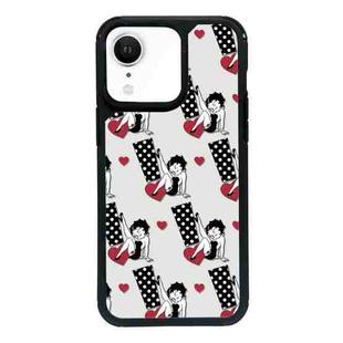 For iPhone XR Exclusive Design Style PC Full Coverage Pattern Phone Case(Miss Betty A)