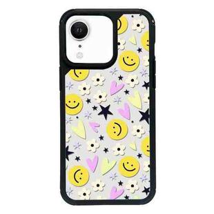 For iPhone XR Exclusive Design Style PC Full Coverage Pattern Phone Case(Smiley Face B)