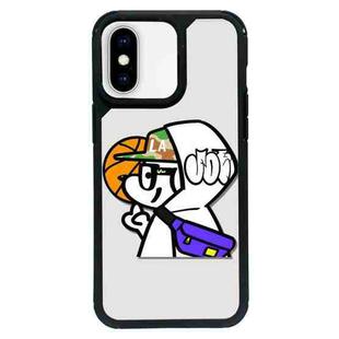 For iPhone XS Max Exclusive Design Style PC Full Coverage Pattern Phone Case(Sports Dog C)