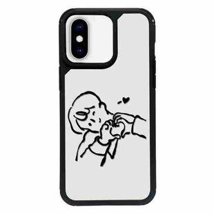 For iPhone XS Max Exclusive Design Style PC Full Coverage Pattern Phone Case(Boy)