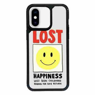 For iPhone XS Max Exclusive Design Style PC Full Coverage Pattern Phone Case(Smiley Face A)