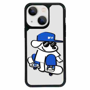 For iPhone 13 mini Exclusive Design Style PC Full Coverage Pattern Phone Case(Sports Dog B)