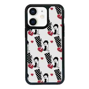 For iPhone 12 mini Exclusive Design Style PC Full Coverage Pattern Phone Case(Miss Betty A)