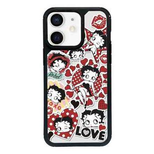 For iPhone 12 mini Exclusive Design Style PC Full Coverage Pattern Phone Case(Miss Betty C)