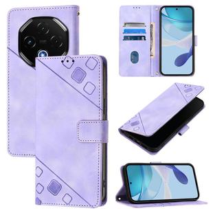 For Umidigi G100 Pro Skin-feel Embossed Leather Phone Case(Light Purple)